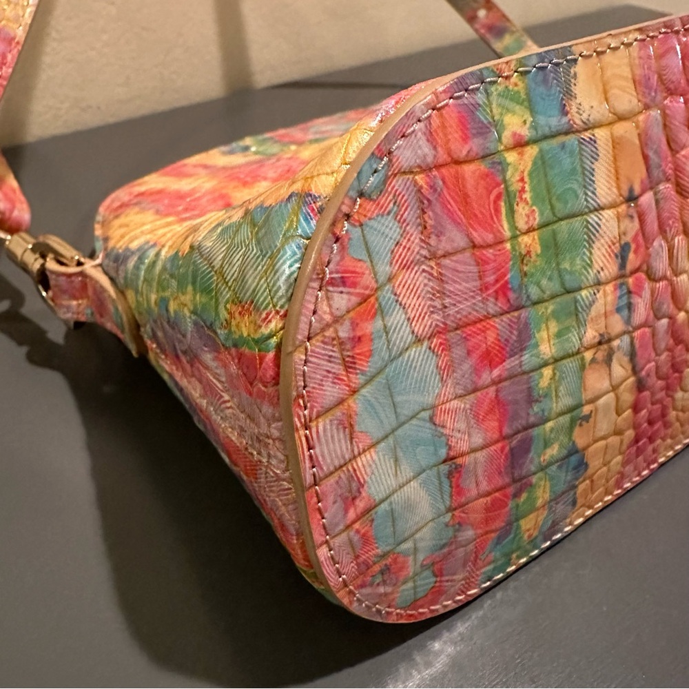 Brahmin Small Georgina Saltwater Taffy Melbourne Satchel NWOT - Picture 5 of 11